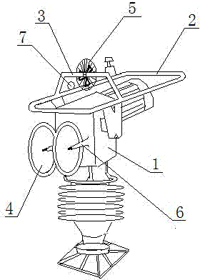 Convenient-to-move battering ram with fan