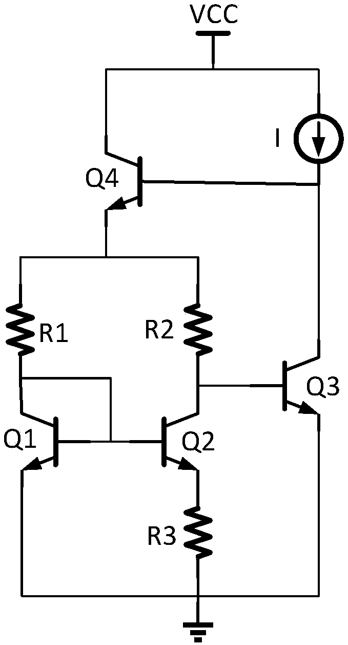 Low-temperature rinsing fast transient response high power supply rejection ratio band-gap reference voltage source