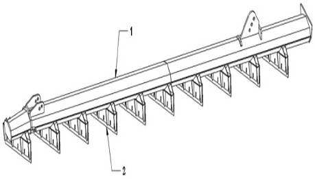 Anti-deposition low-resistance rake frame