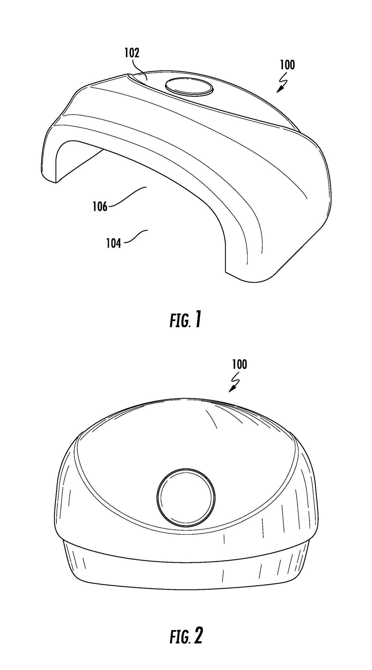 Nail lamp with light emitting diodes and rechargeable battery