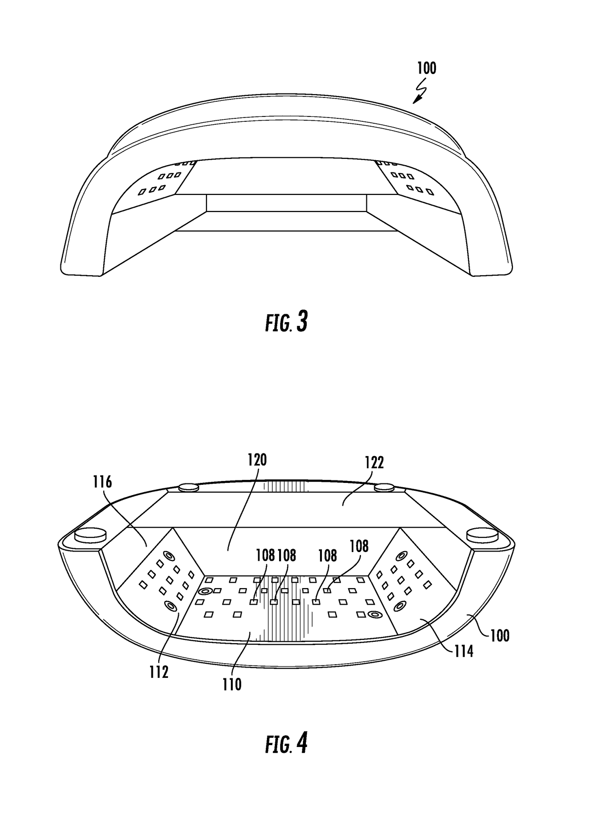 Nail lamp with light emitting diodes and rechargeable battery