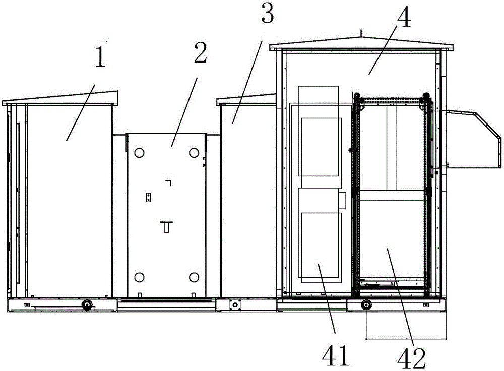 Multifunctional integrated photovoltaic box type transformer substation