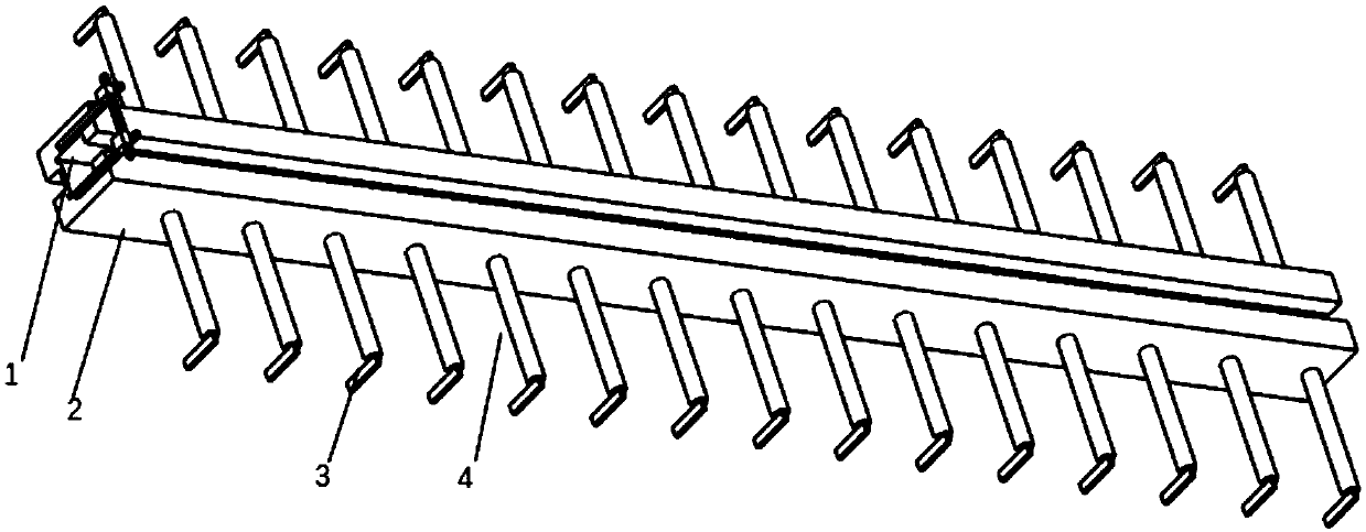 Construction expansion and contraction device and method for viaduct bridge