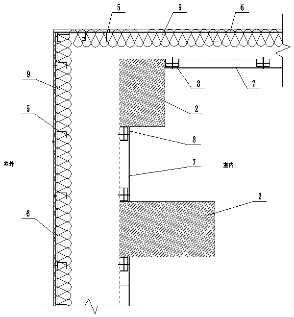 Anti-explosion pressure-relief wall construction method for large-scale industrial factory building