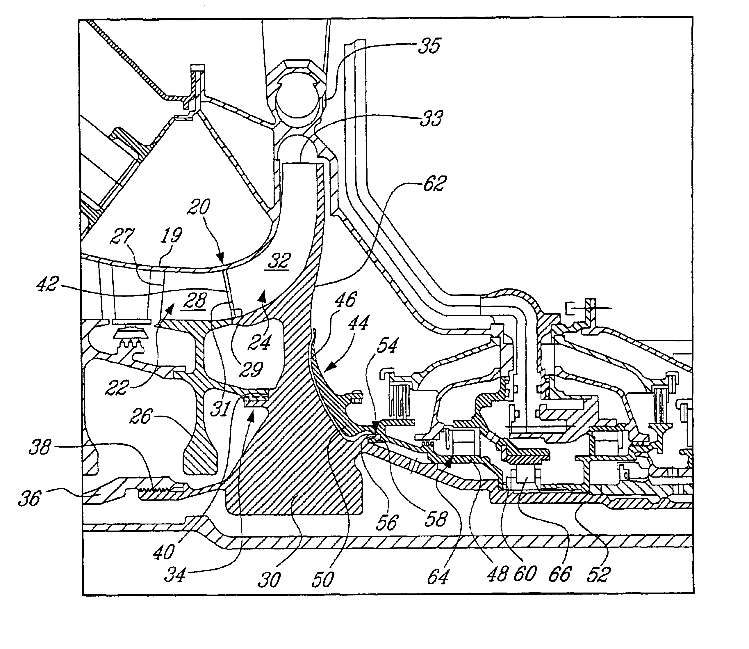 Low cycle fatigue life (LCF) impeller design concept