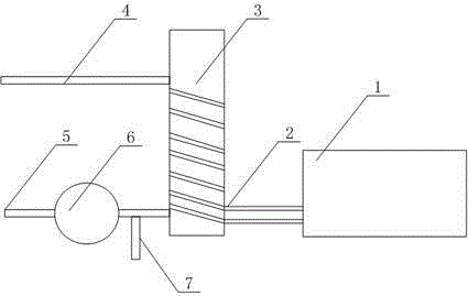 Hydraulic oil cooling structure