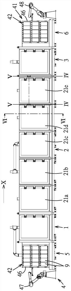 Continuous vacuum heating equipment