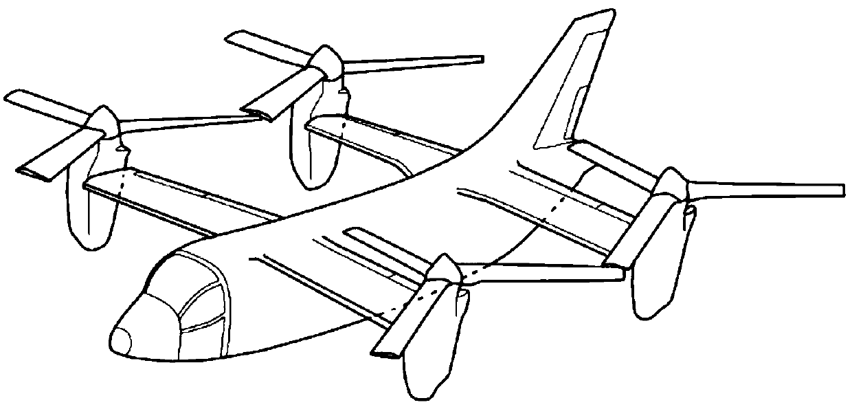 Calculation method of tilt corridor of tilt four-rotor aircraft with periodic variable pitch at constant rotational speed