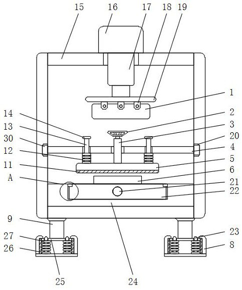 Cutting equipment convenient to adjust and used for automatic machining of printer parts