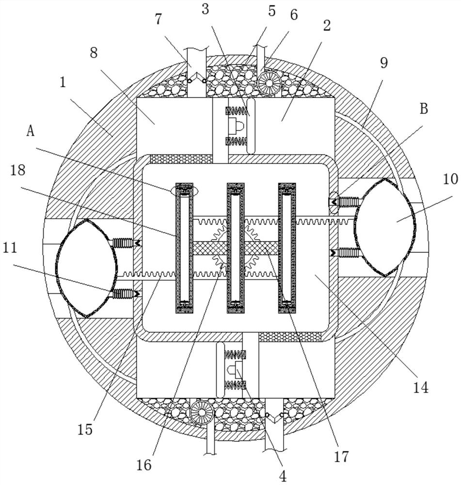 Circuit board copper deposition tank capable of avoiding uneven copper deposition and intelligently adjusting air content