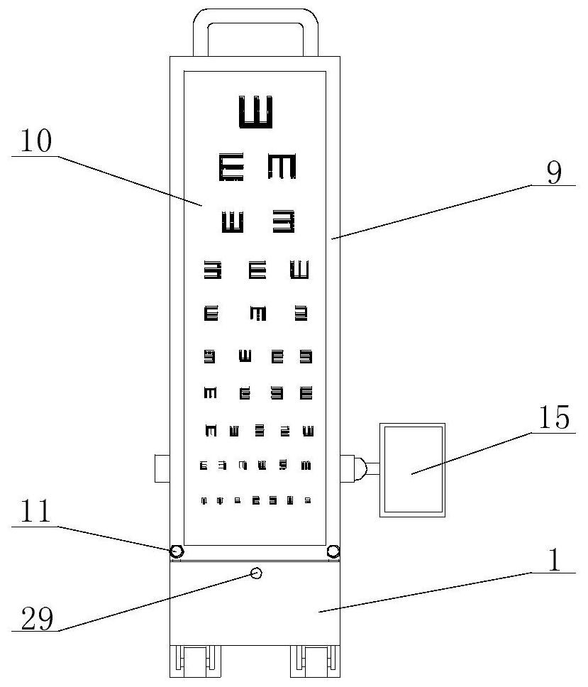 Portable visual chart lamp box