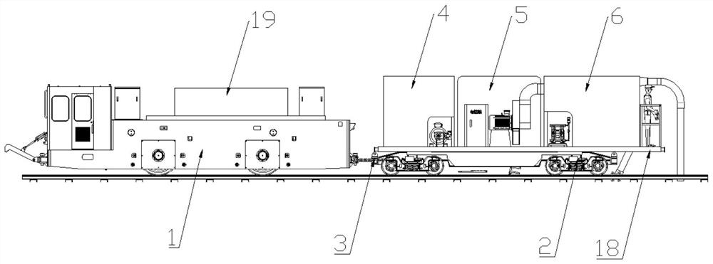 Environment-friendly cleaning vehicle for tunnel under construction and operation method