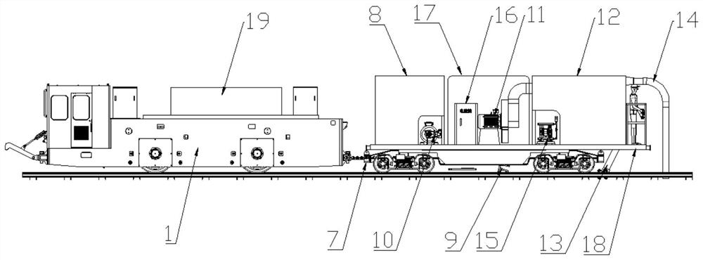 Environment-friendly cleaning vehicle for tunnel under construction and operation method