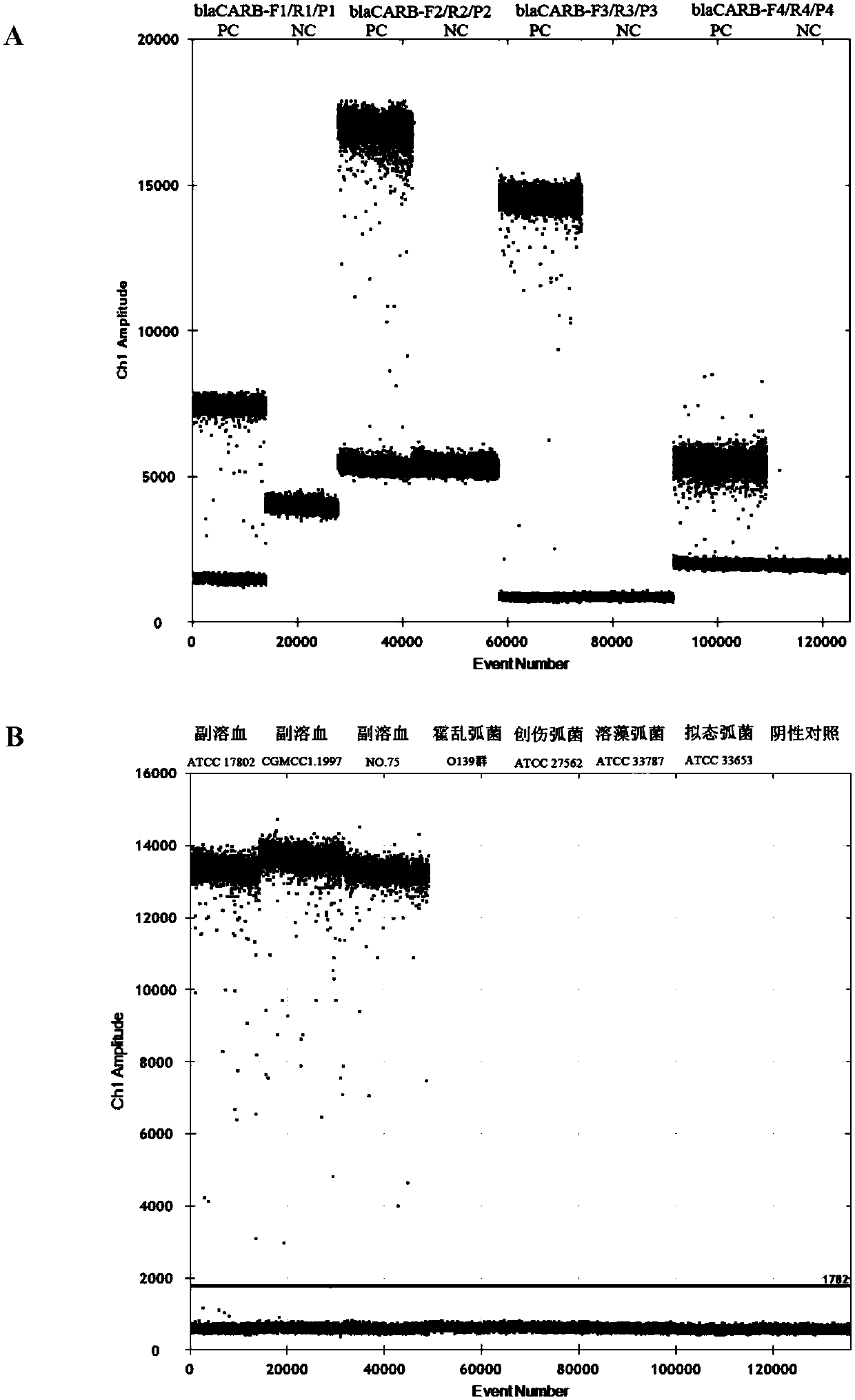 Kit and detection method for absolute quantitative detection of vibrio parahaemolyticus