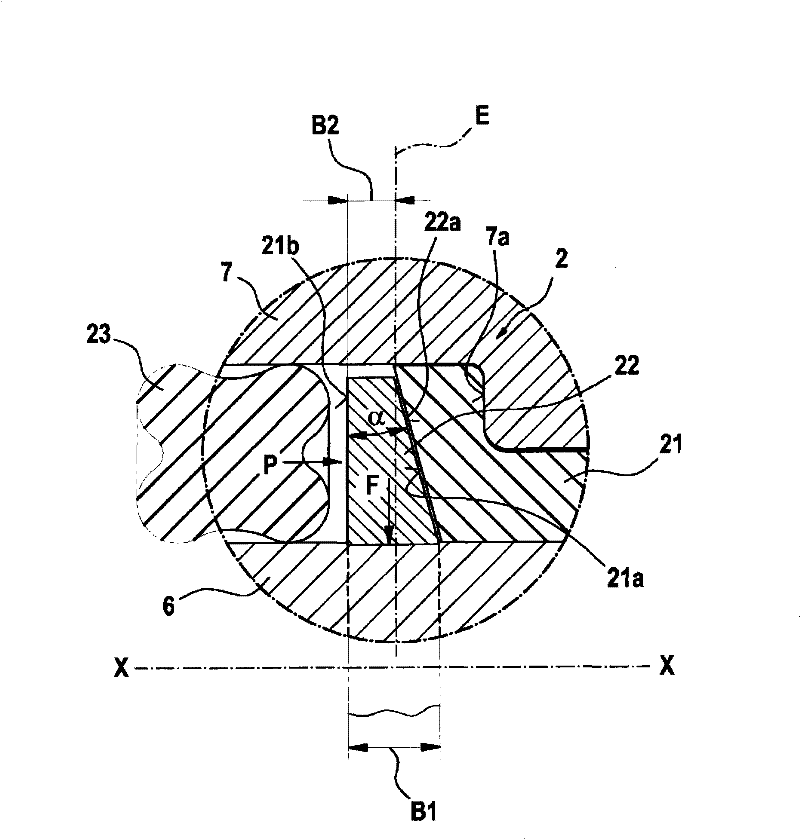 Sealing and guiding device for a piston of a piston pump