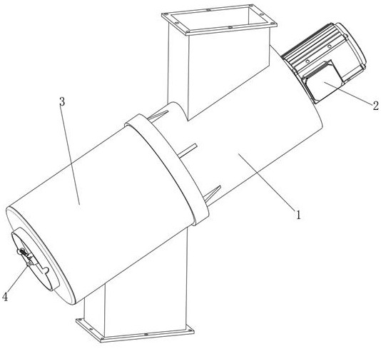 Air-locking discharging device for centrifugal spray dryer