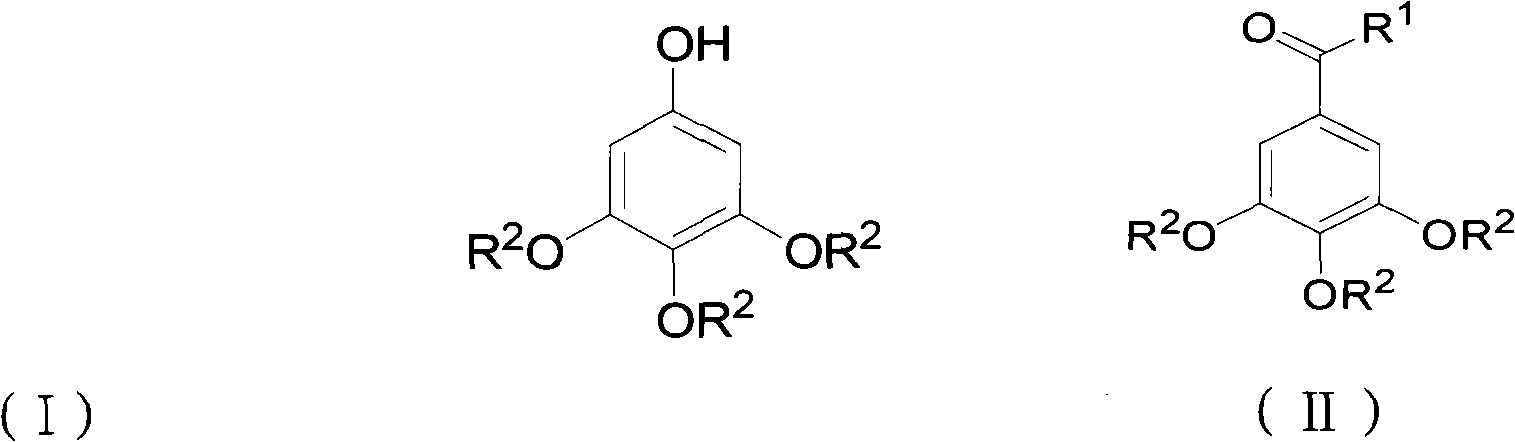 Preparation method for 3,4,5-trialkoxy phenol