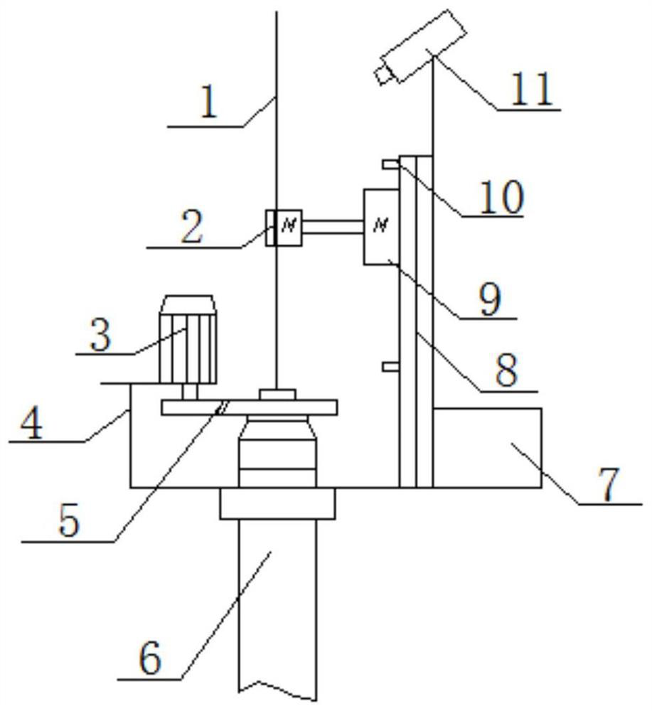 Test cable control device