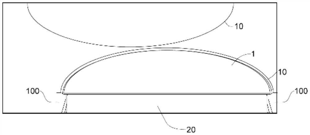 Tray device capable of adjusting thickness of wafer edge film