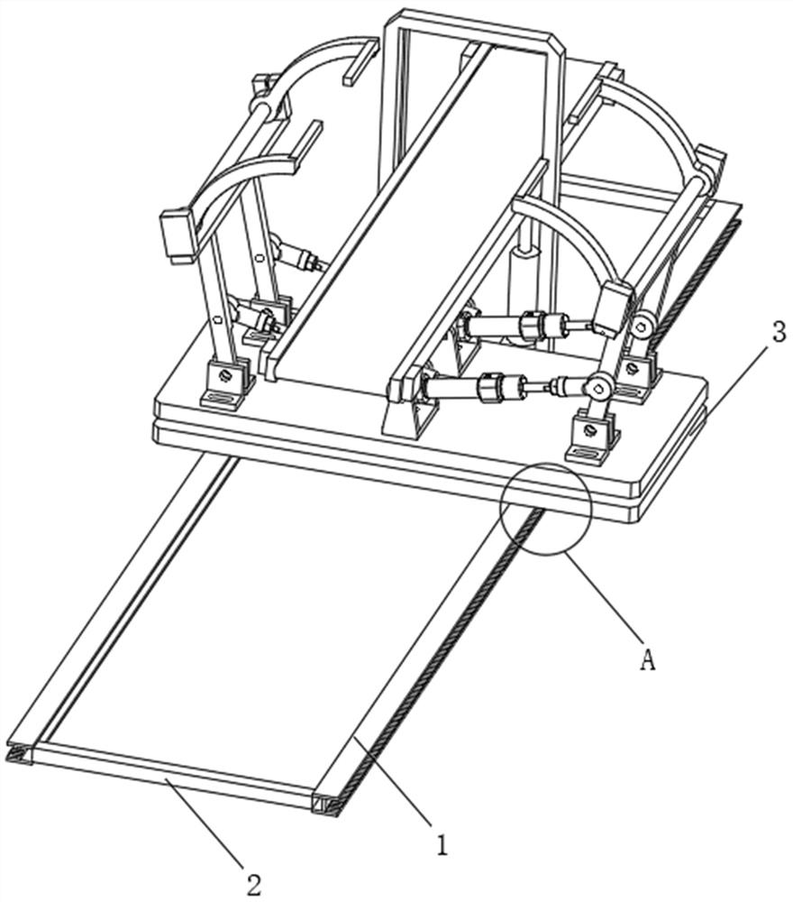 A carrying protection device for processing advertising frame components