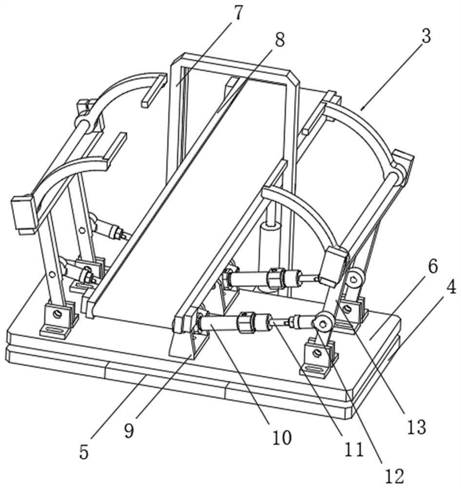 A carrying protection device for processing advertising frame components