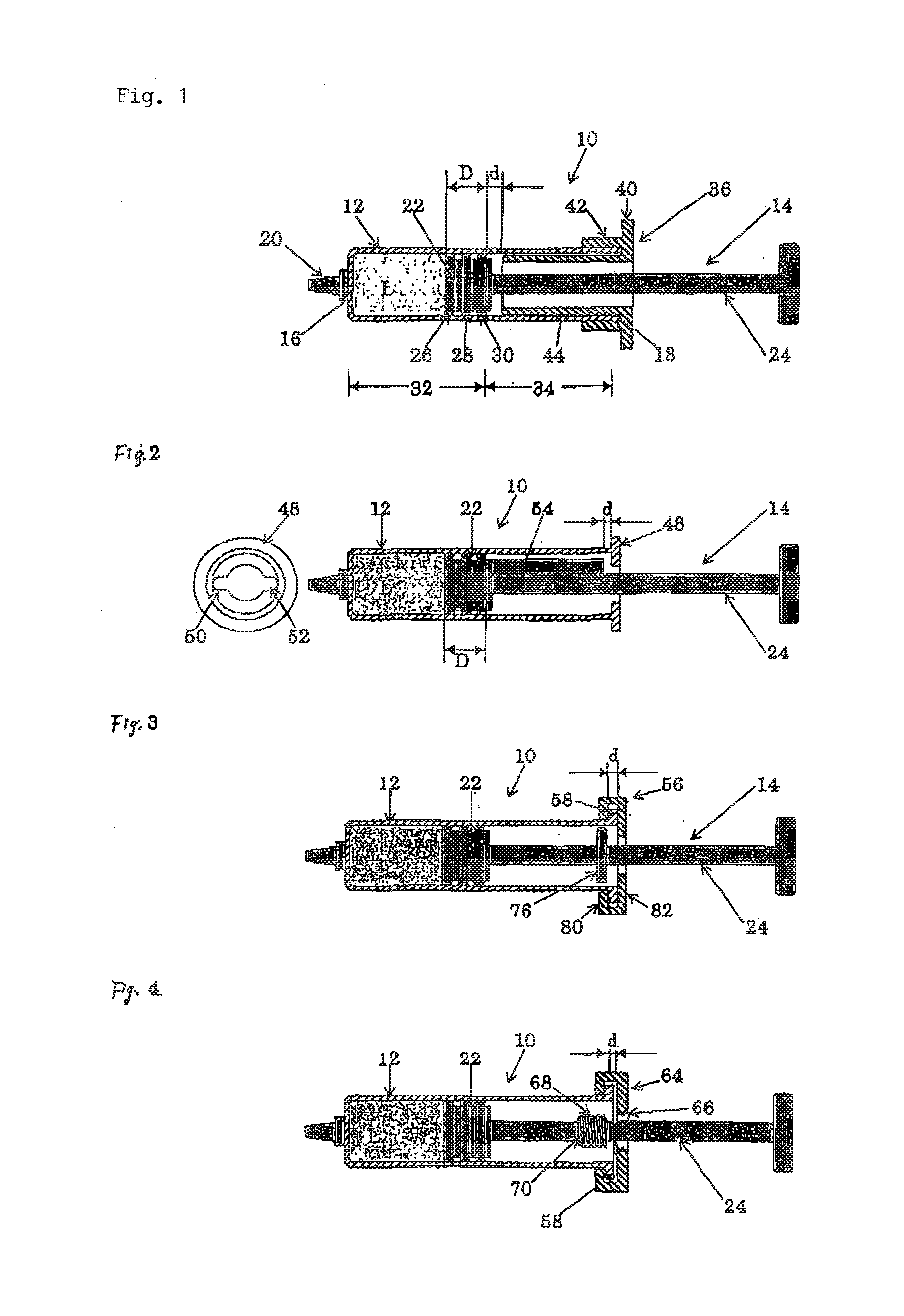 Prefilled syringe with a limited-withdrawal plunger rod