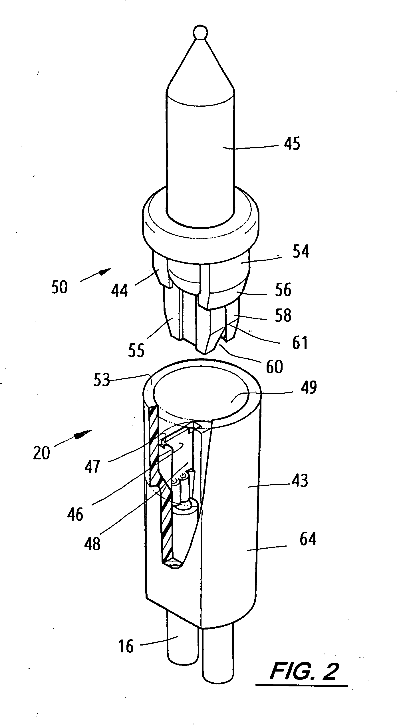 Assembly of a flash-lamp string system