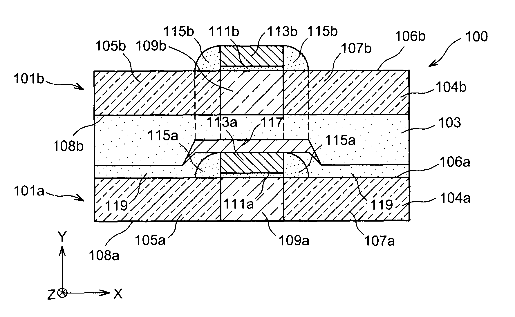 Integrated circuit with electrostatically coupled MOS transistors and method for producing such an integrated circuit