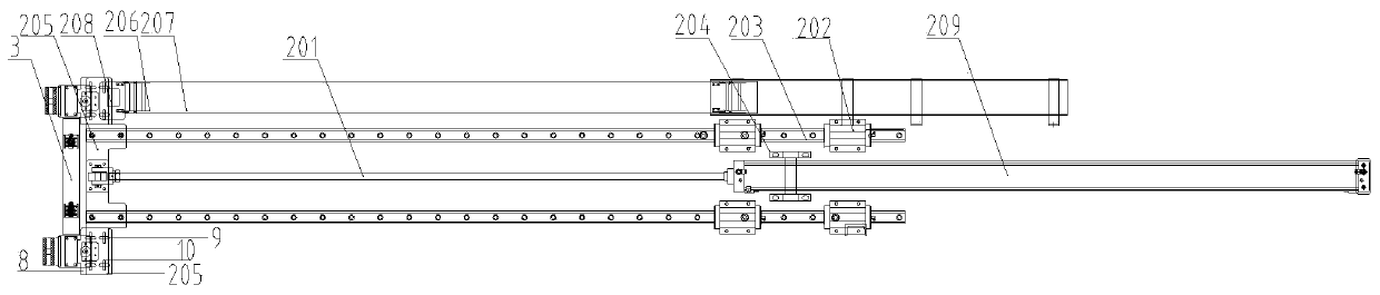 Automatic cleaning device for sliding plate combined assembly trolley track