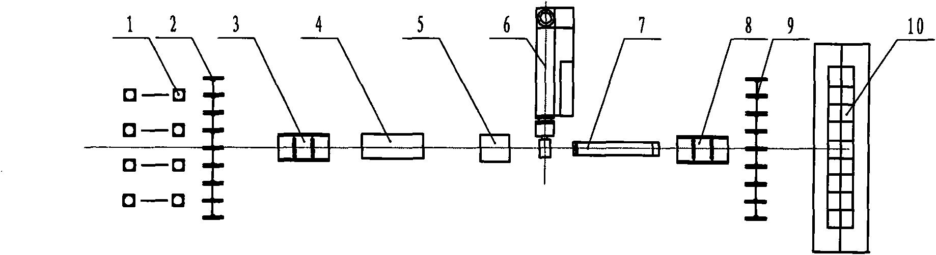 Production equipment and process for laminating film on fibers