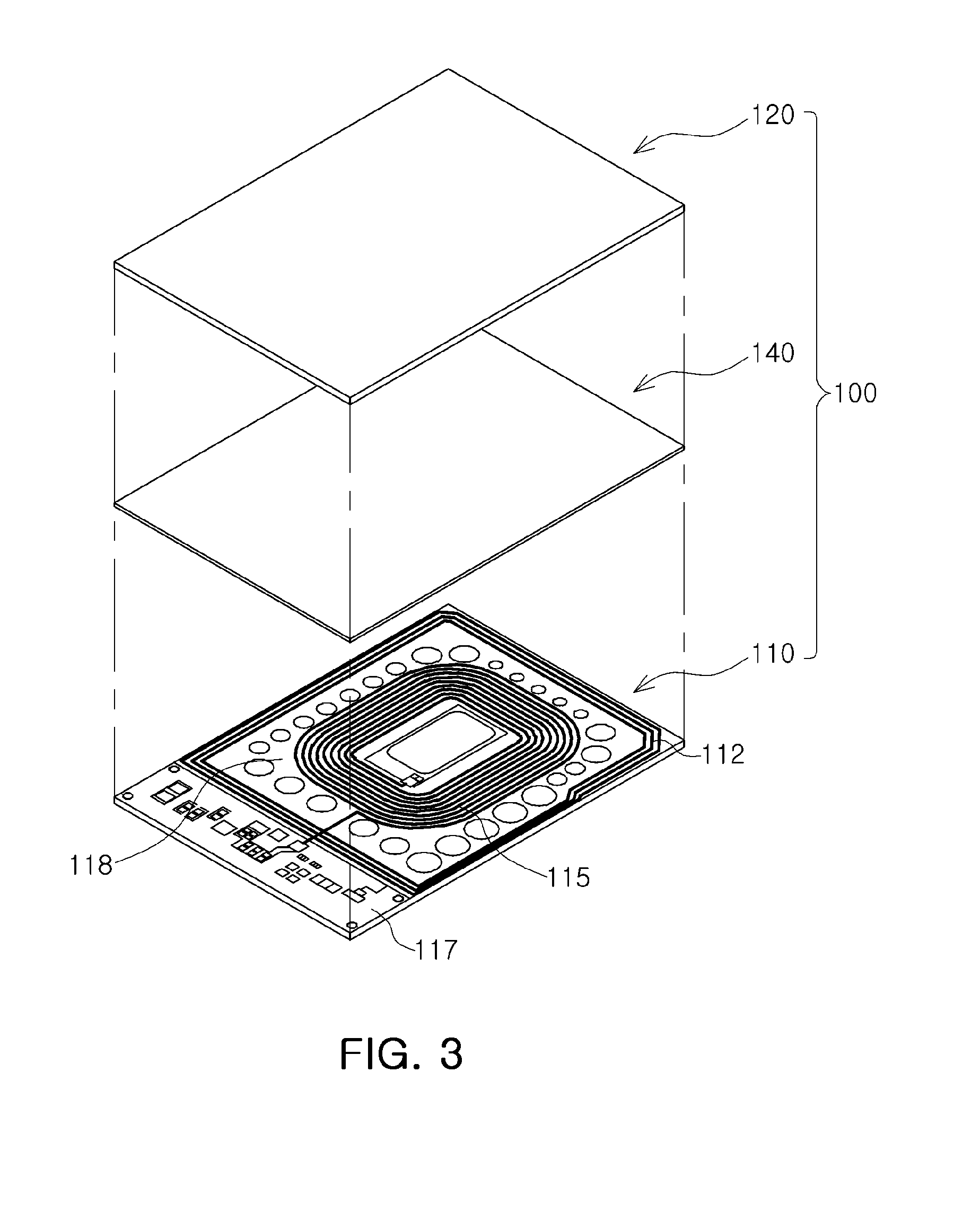 Coil substrate for wireless charging and electric device using the same