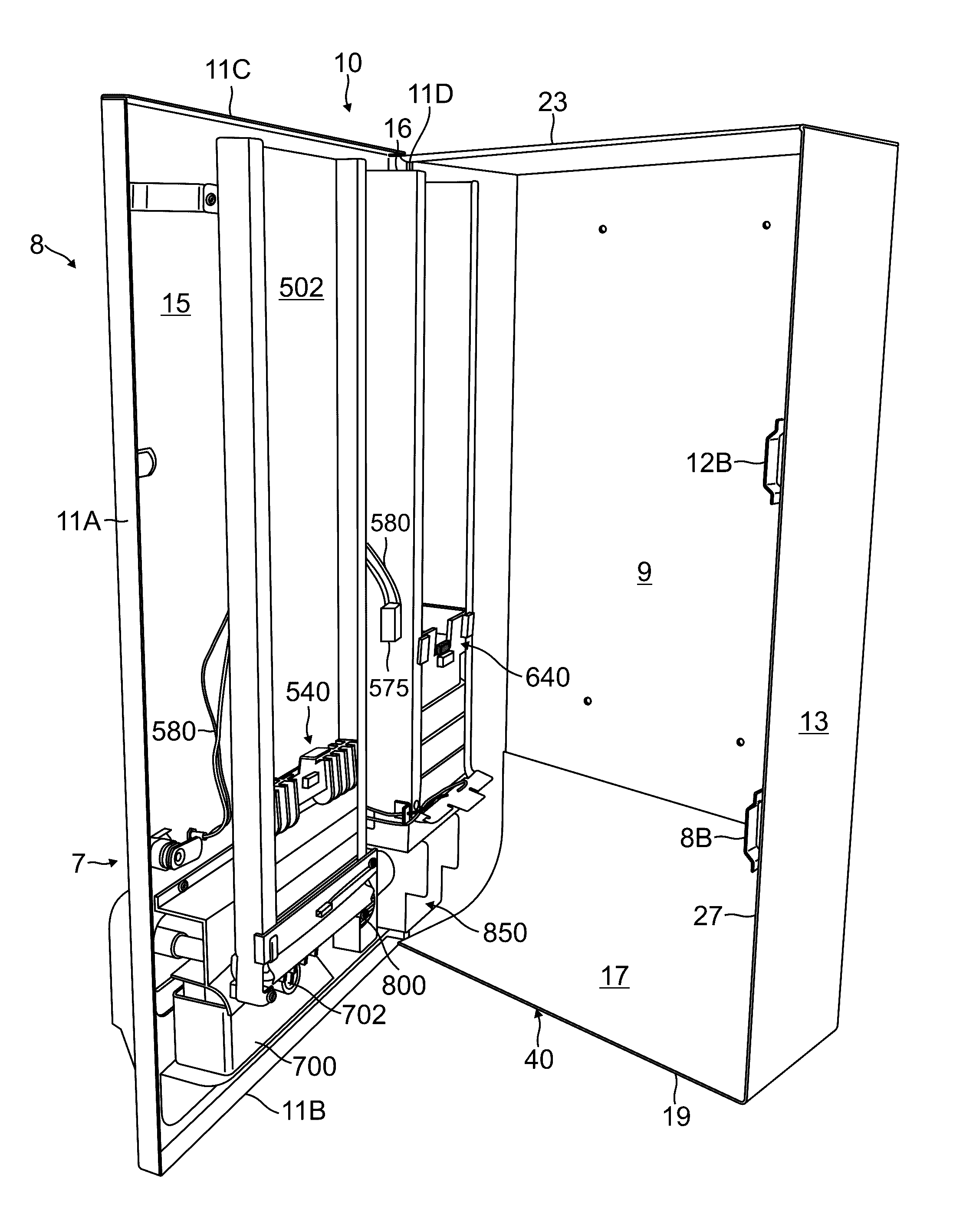 Vending machine for retaining and dispensing feminine hygiene products through a novel coin operating apparatus
