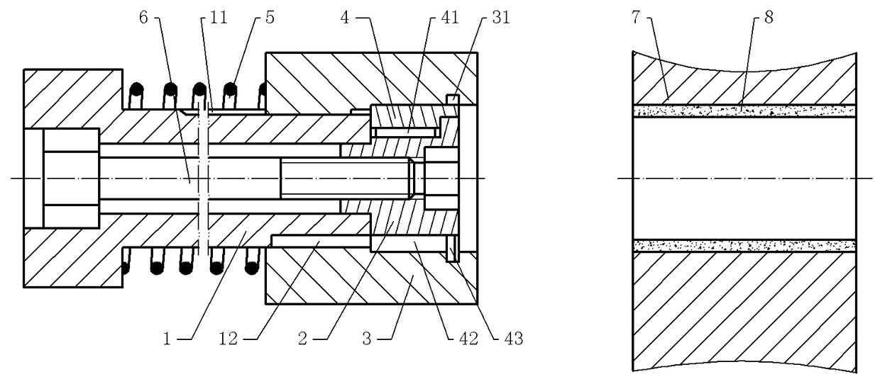 Reverse extruder oxidation shell treatment device