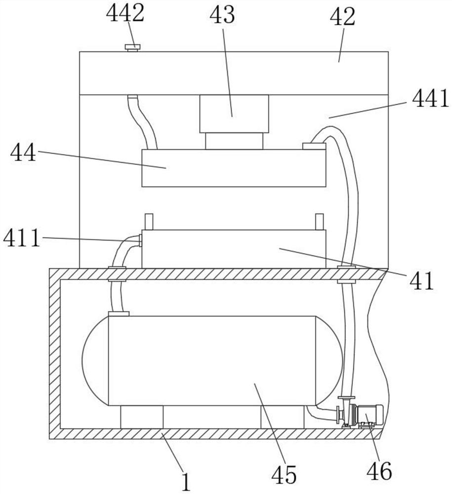 Rapid cooling system for automobile plastic part injection mold and working method of rapid cooling system