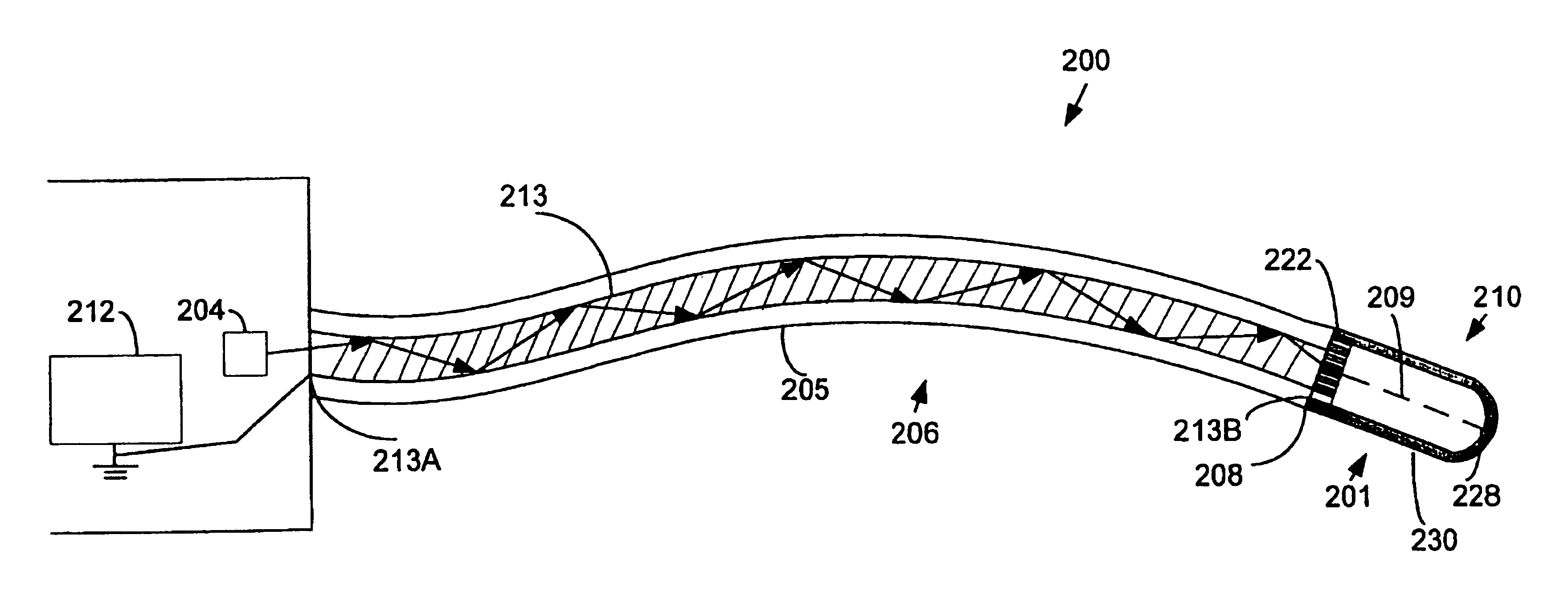 Optically driven therapeutic radiation source having a spiral-shaped thermionic cathode