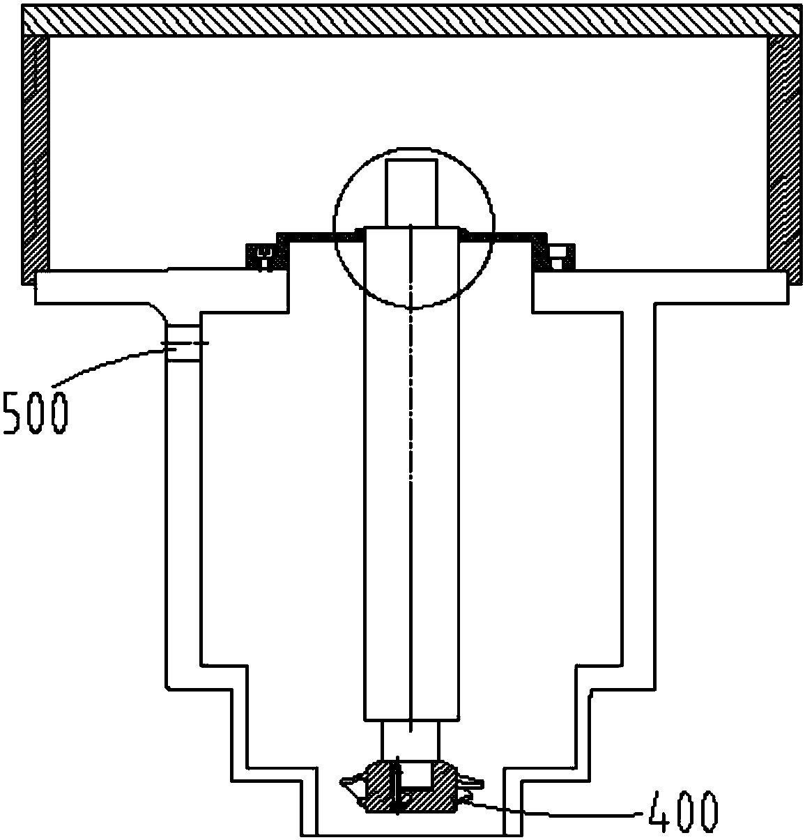 Sealing and cooling structure of ultra-speed table