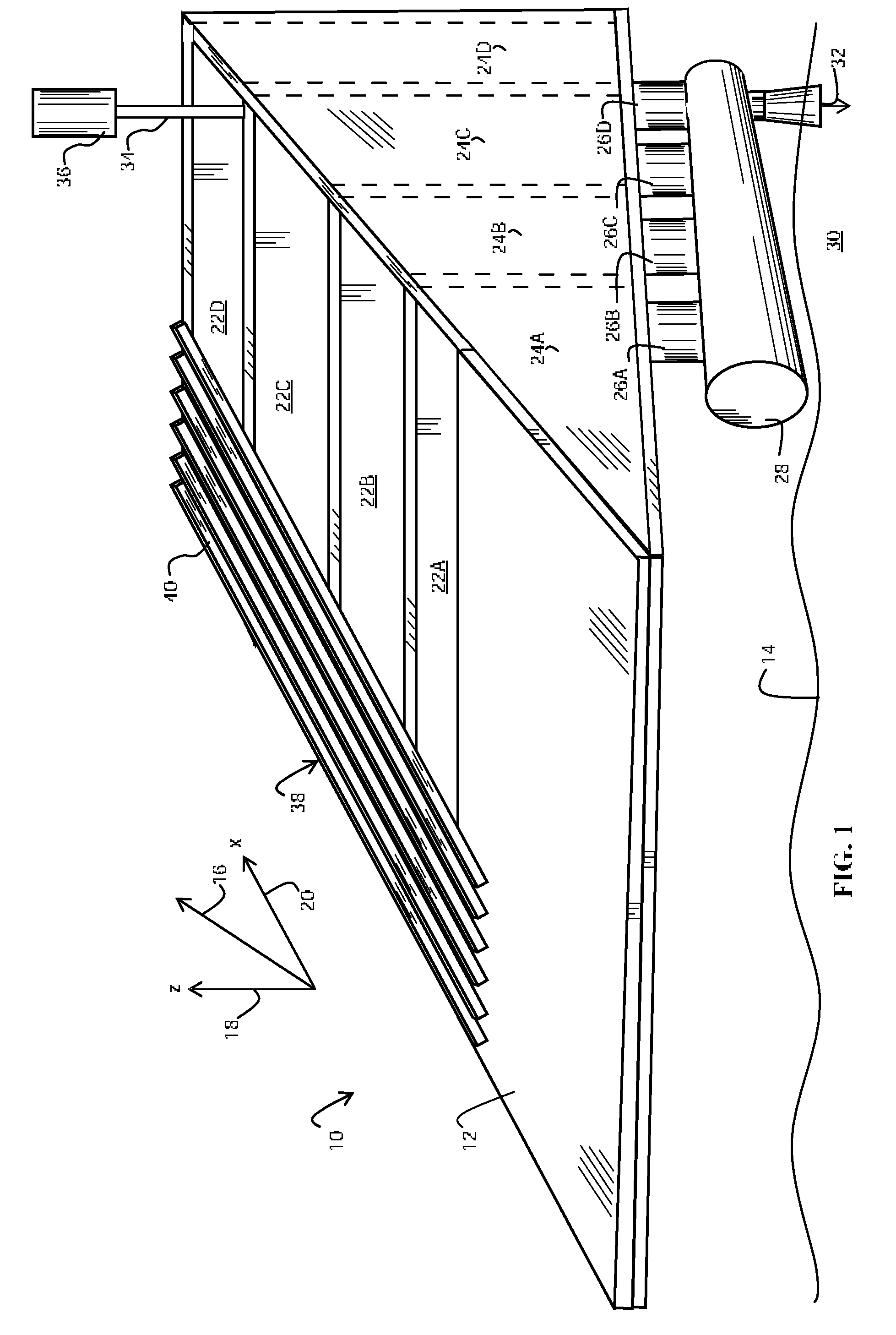 Flow power converter apparatus employing a flow-controlled duct to capture flow energy