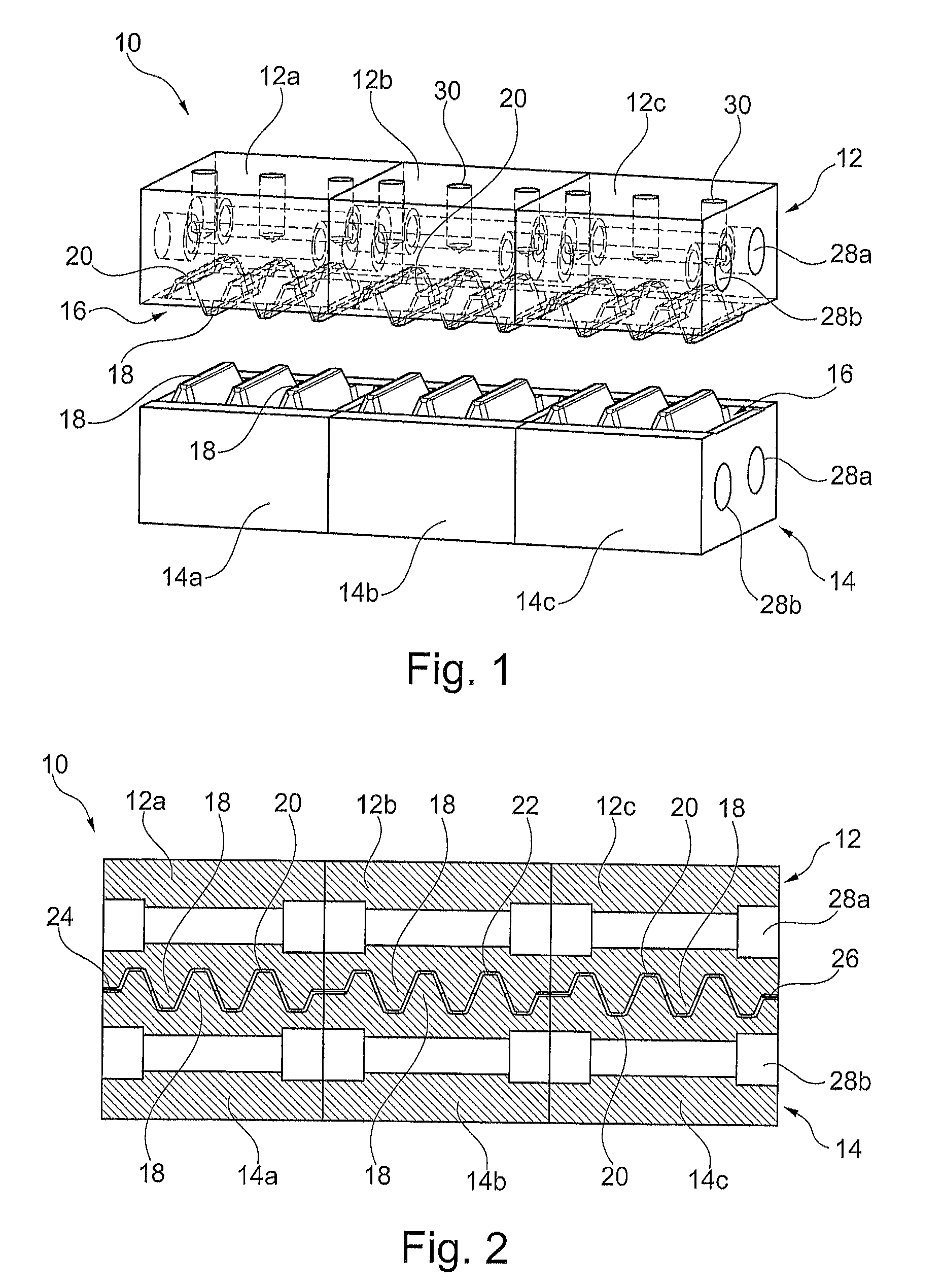 Apparatus for ventilation of a casting mold