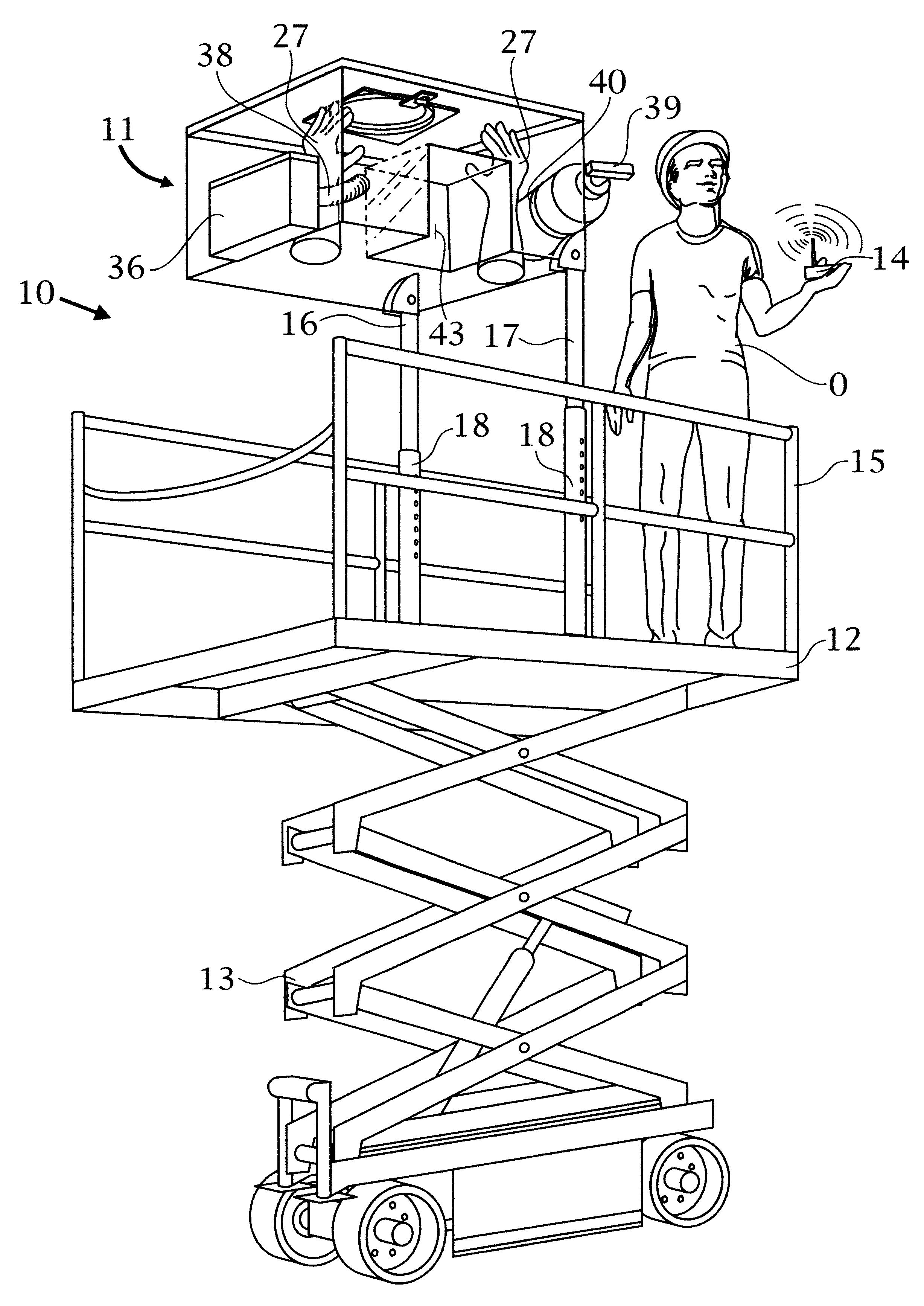 Pollution containment apparatus for making a penetration in a ceiling or wall of a building or other structure