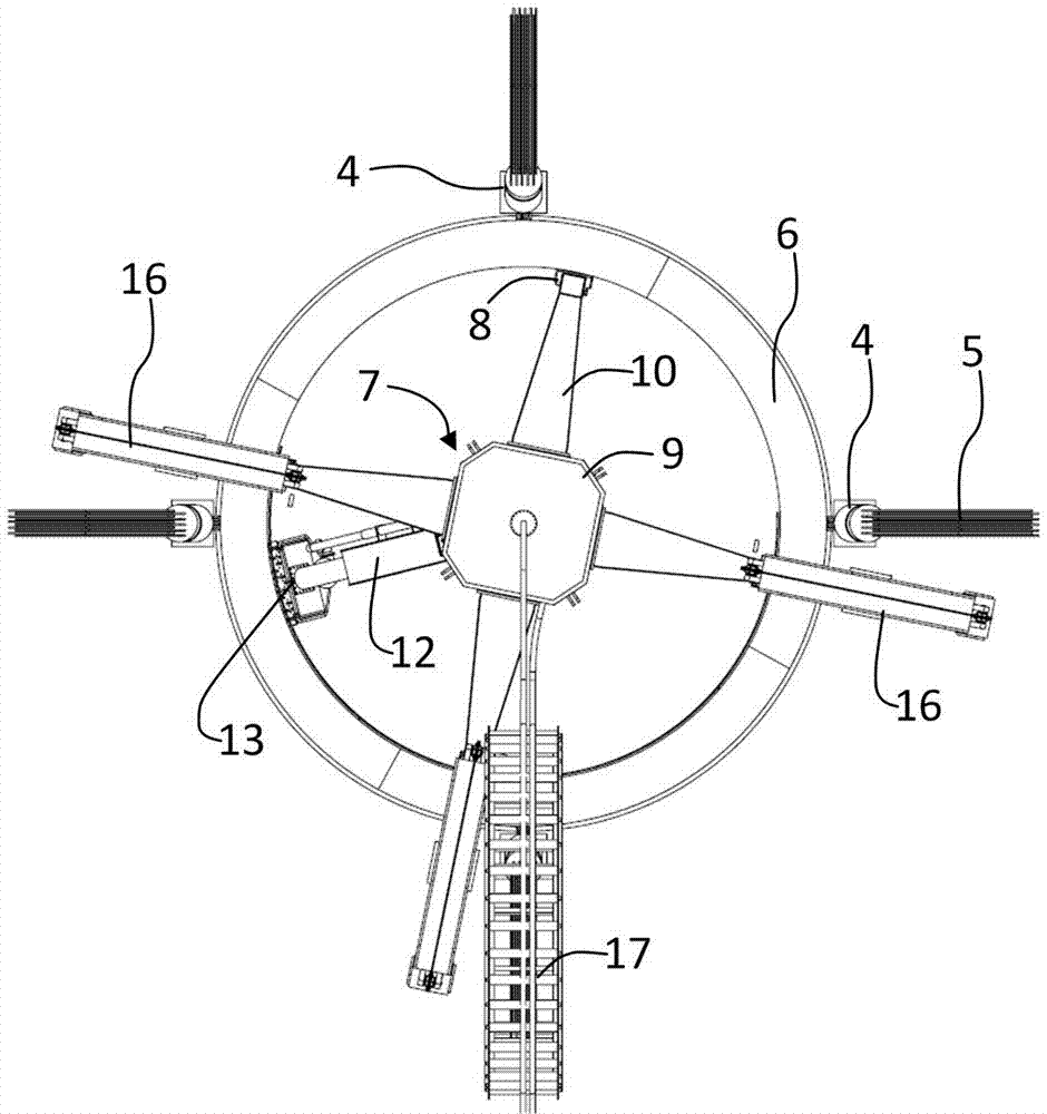 Method for applying large-diameter well sinking by utilizing underground shaft robot