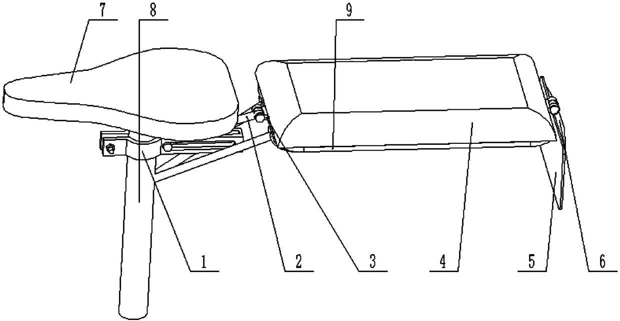 Folding multifunctional bicycle seat cushion