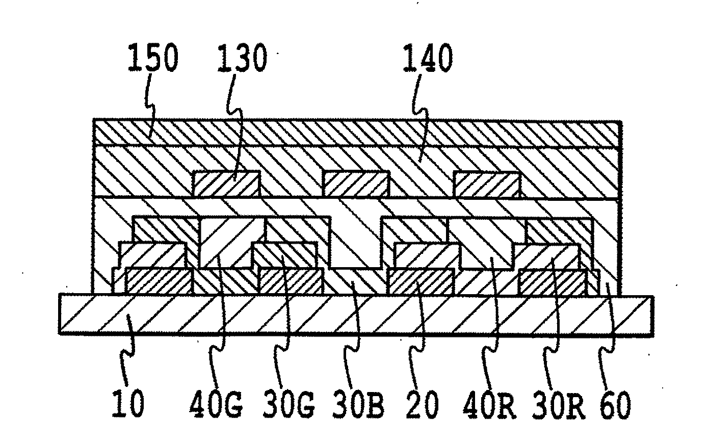 Color conversion filter and manufacturing method of the organic el display