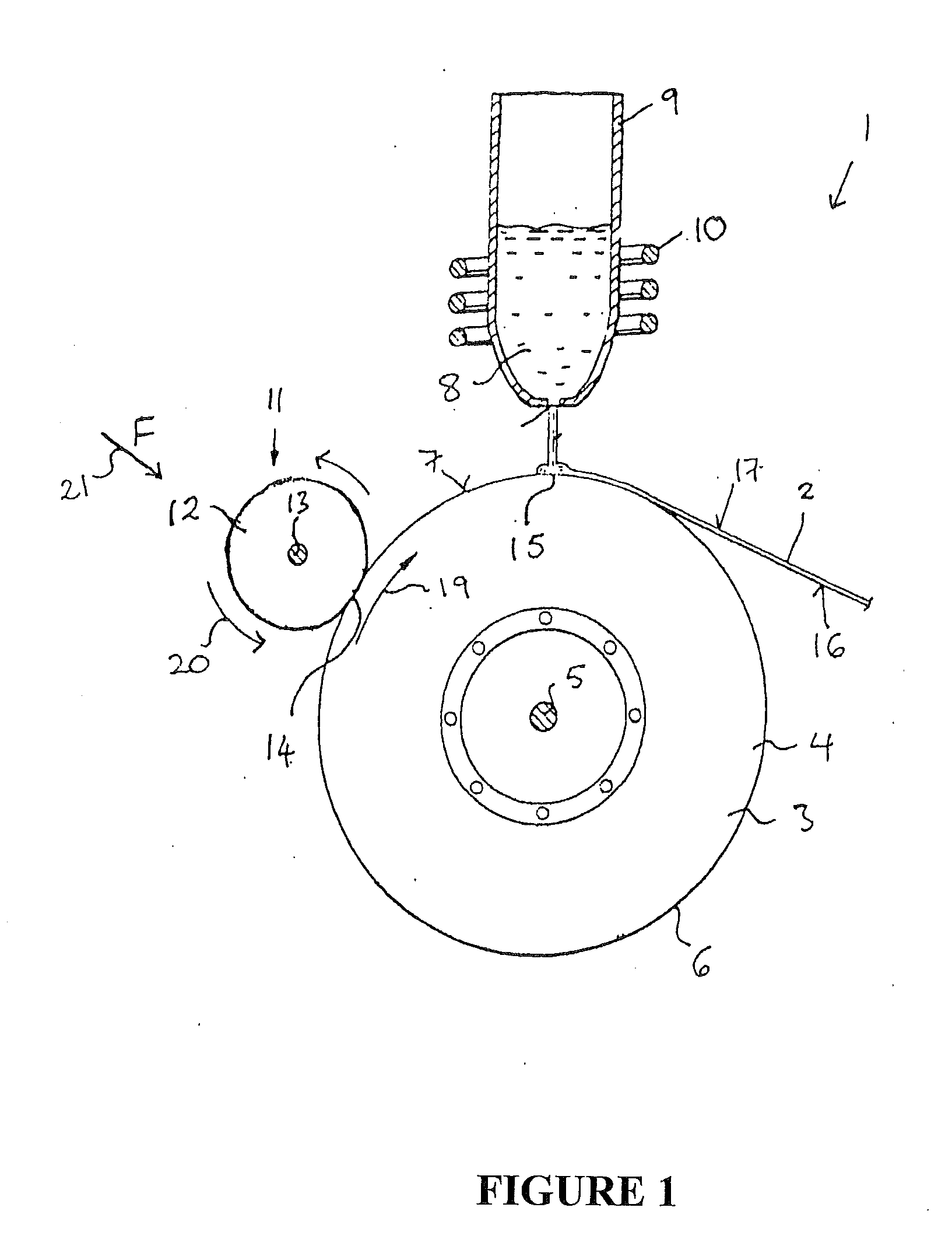 Device and Method for the Production of a Metallic Strip