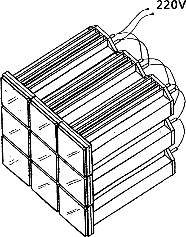 Power supply device with cooling function capable of being integrated with LED chip