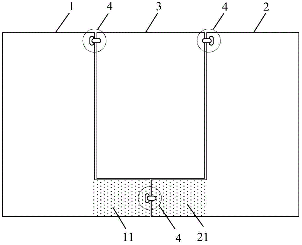 Display device rear case and display device