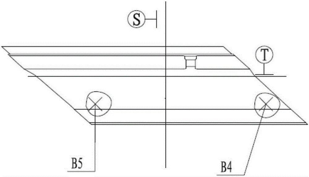 Device for detecting benchmark arc surface of quadruple guide vane