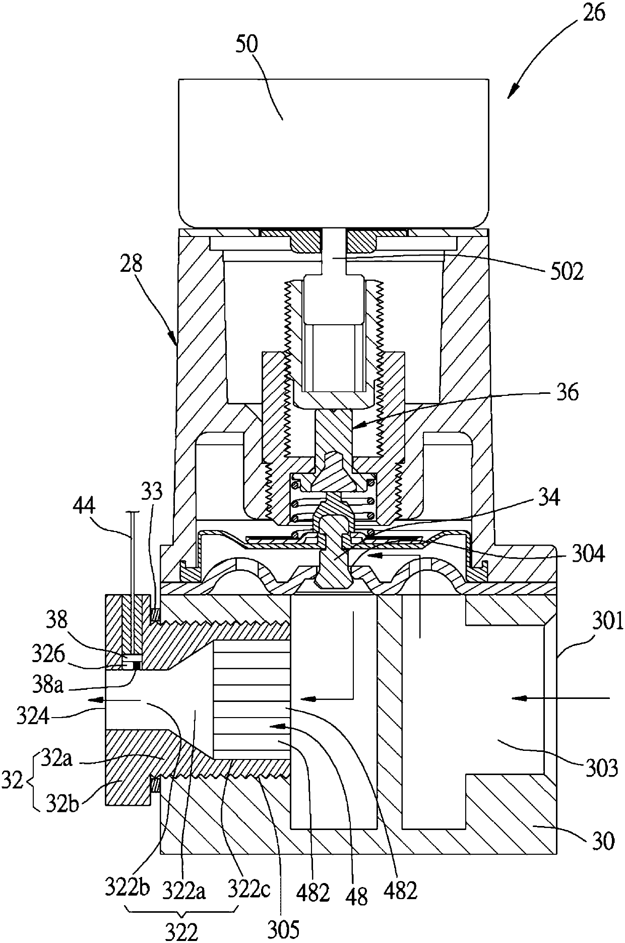 Gas appliance, gas valve and control method of gas valve