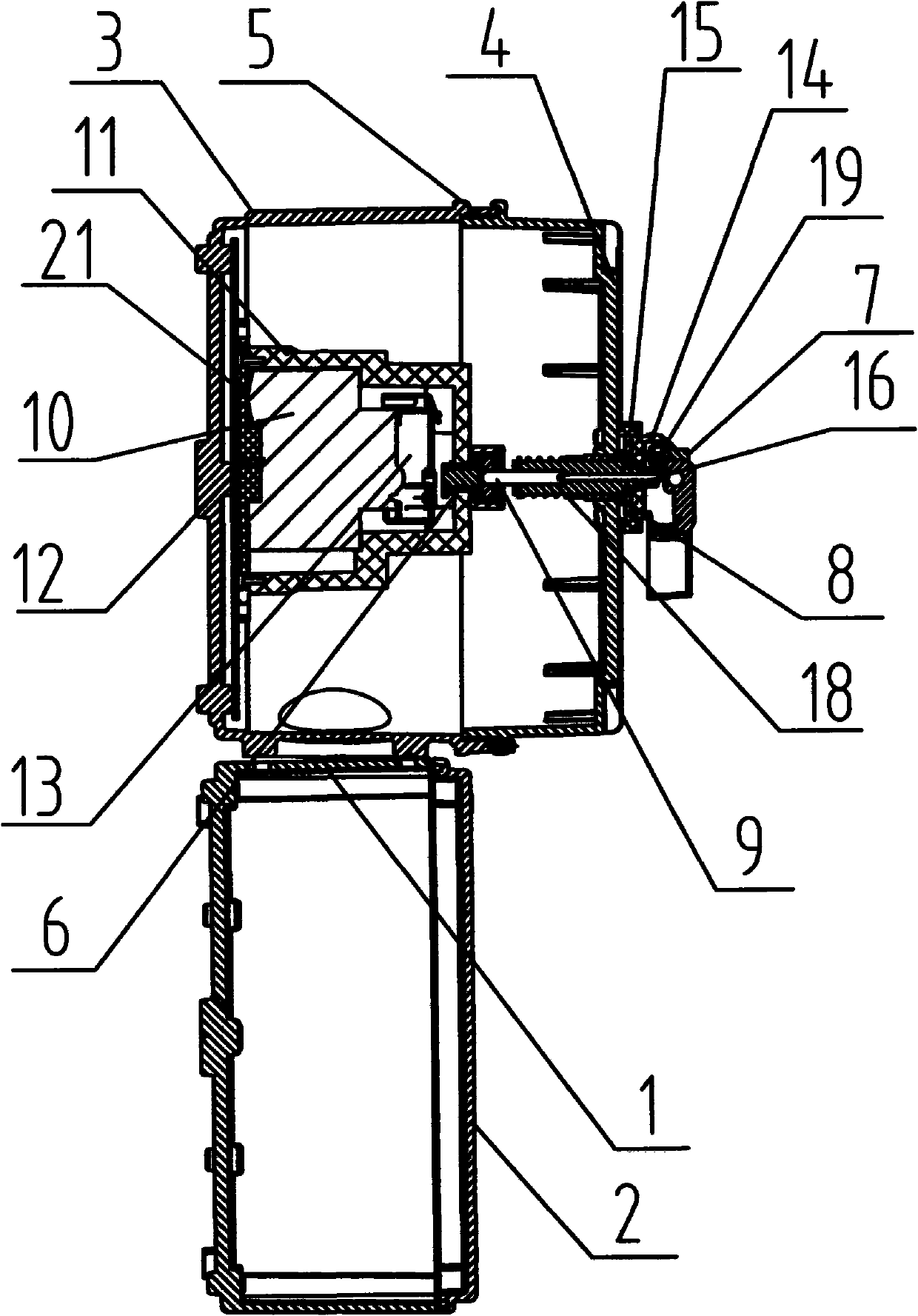 Novel explosion-proof distribution box