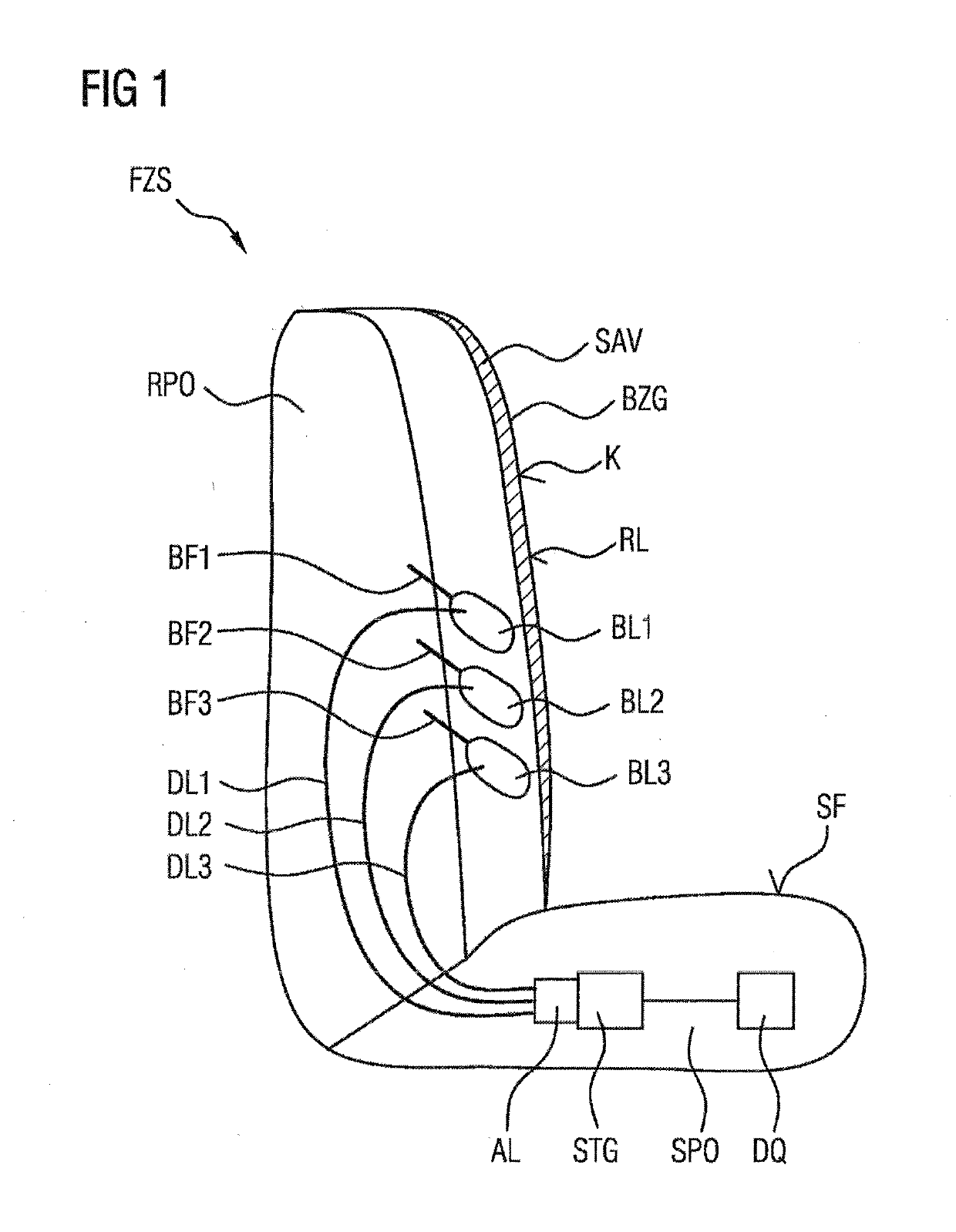 Bladder fillable with pressure medium as an adjustment element for a seat, and method for producing the bladder