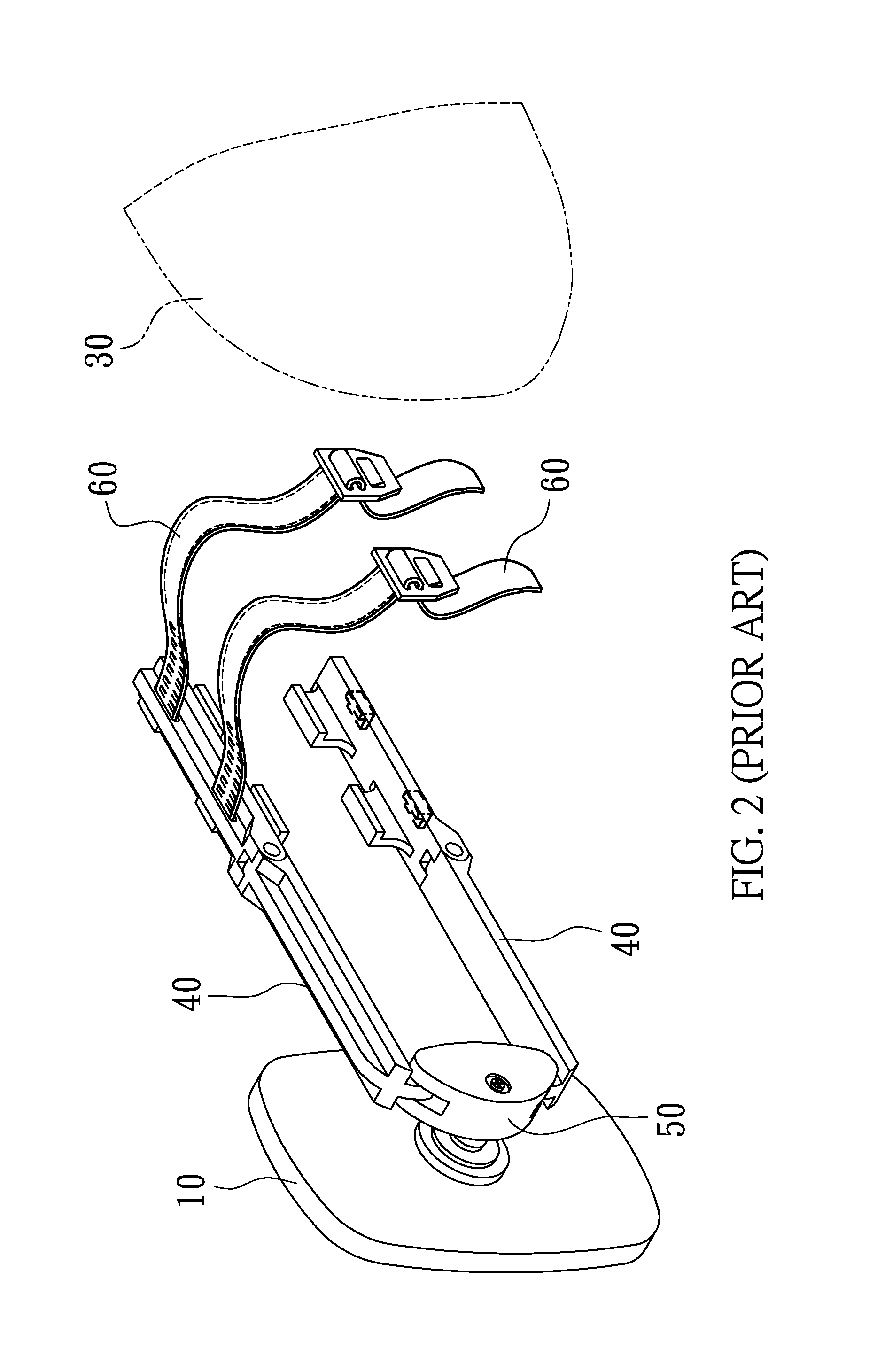 Auxiliary rearview mirror mounting structure